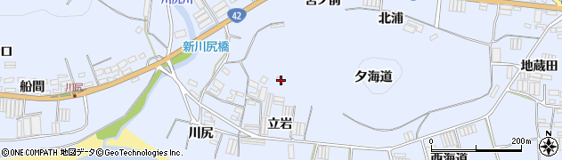 愛知県田原市和地町立岩周辺の地図