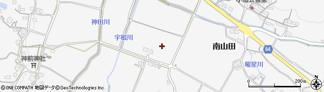 岡山県矢掛町（小田郡）南山田周辺の地図