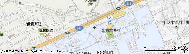 岡山県井原市下出部町210周辺の地図