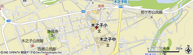 井原市立木之子小学校周辺の地図