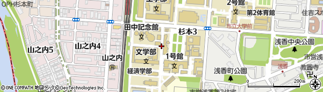 大阪府大阪市住吉区杉本周辺の地図