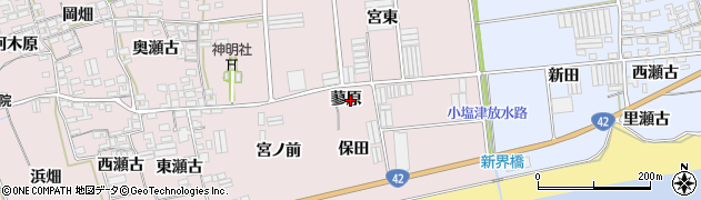 愛知県田原市堀切町蓼原周辺の地図