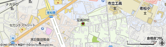 足高神社周辺の地図