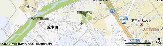 三重県松阪市荒木町周辺の地図