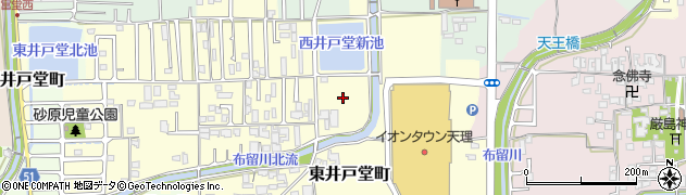 奈良県天理市東井戸堂町周辺の地図