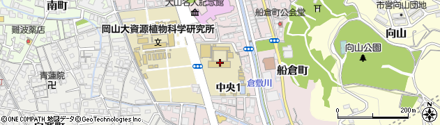 倉敷市立倉敷西小学校周辺の地図