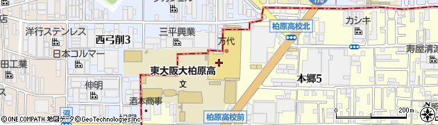 大阪王将 柏原外環店周辺の地図