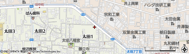 チケパ八尾太田第１駐車場周辺の地図
