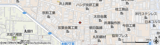 タイムズ八尾太田新町駐車場周辺の地図