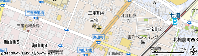 オートバックス堺三宝店周辺の地図