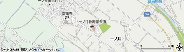 名張市役所　一ノ井教育集会所・児童館周辺の地図