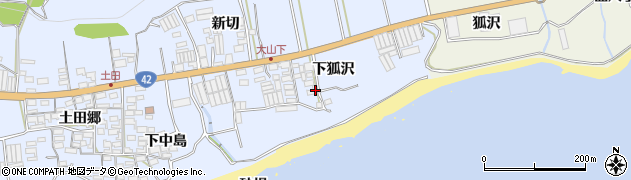 愛知県田原市和地町下狐沢38周辺の地図