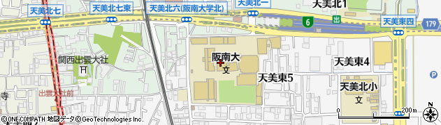 阪南大学　本キャンパス周辺の地図