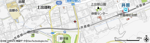 アフラックサービスショップ井原駅前西店周辺の地図