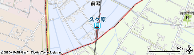 久々原駅周辺の地図