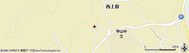 広島県世羅郡世羅町西上原1163周辺の地図
