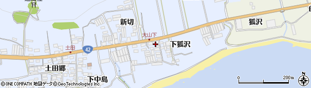 愛知県田原市和地町下狐沢77周辺の地図