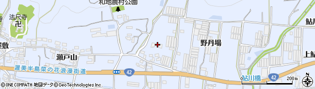 愛知県田原市和地町野丹場周辺の地図