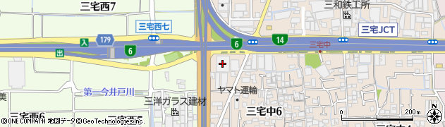 大阪トナミ運輸株式会社　三宅流通センター周辺の地図