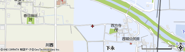 奈良県磯城郡川西町下永705周辺の地図