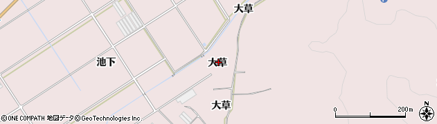 愛知県田原市伊良湖町大草周辺の地図