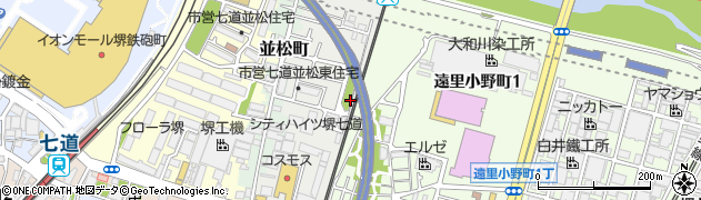 並松公園周辺の地図