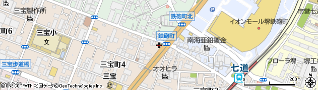 ジョリーパスタ三宝町店周辺の地図