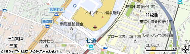 大阪府堺市堺区鉄砲町周辺の地図