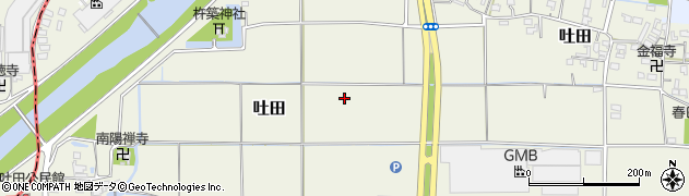 奈良県川西町（磯城郡）吐田周辺の地図