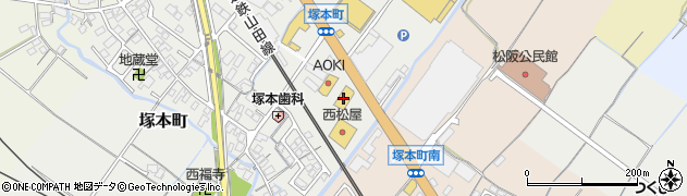 快活ＣＬＵＢ　松阪店周辺の地図