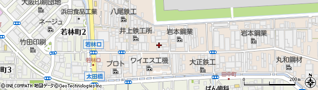 米菓桃乃屋周辺の地図