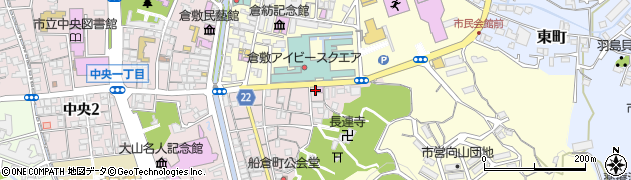倉敷貯金箱博物館周辺の地図