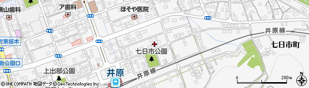 岡山県井原市七日市町188周辺の地図