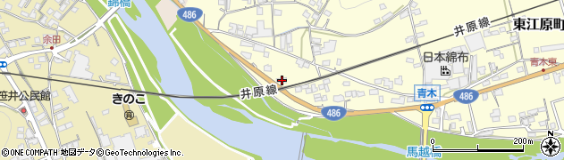 岡山県井原市東江原町82周辺の地図