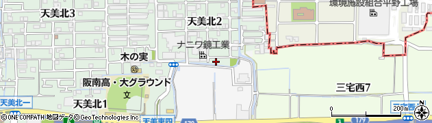 大阪府松原市天美北2丁目7周辺の地図