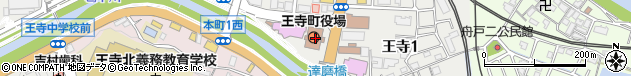 奈良県北葛城郡王寺町周辺の地図