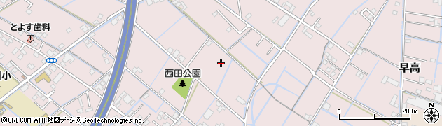 岡山県倉敷市西田周辺の地図