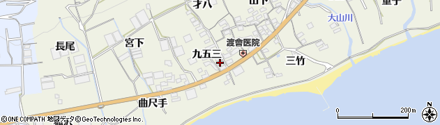 愛知県田原市越戸町九五三周辺の地図