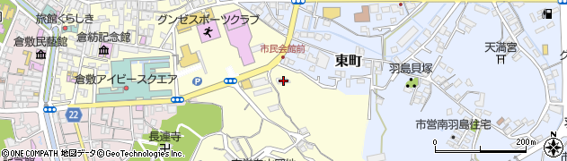 岡山県倉敷市向山1864周辺の地図