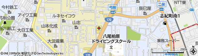快活CLUB 外環八尾店周辺の地図