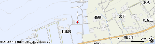 愛知県田原市和地町（上狐沢）周辺の地図
