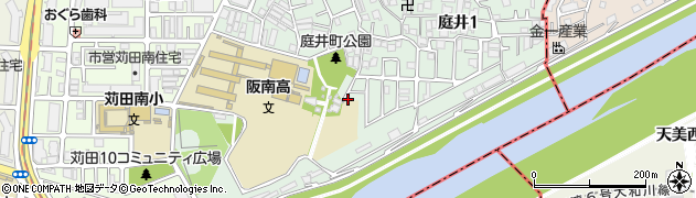 大阪府大阪市住吉区庭井周辺の地図