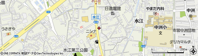 水島信用金庫西阿知支店周辺の地図