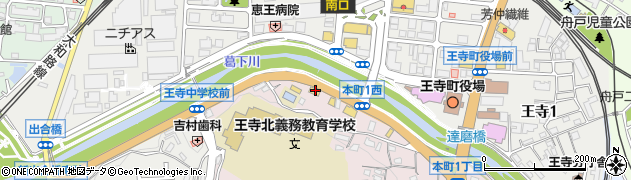 イエローハット王寺本町店周辺の地図