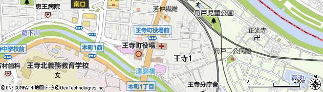 王寺郵便局 ＡＴＭ周辺の地図