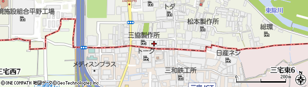 カギの救急車喜連瓜破店周辺の地図