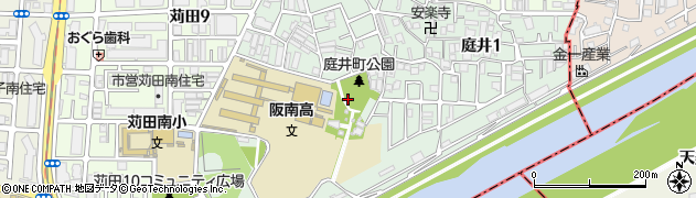 庭井2号公園周辺の地図
