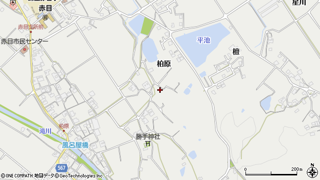 〒518-0464 三重県名張市赤目町柏原の地図