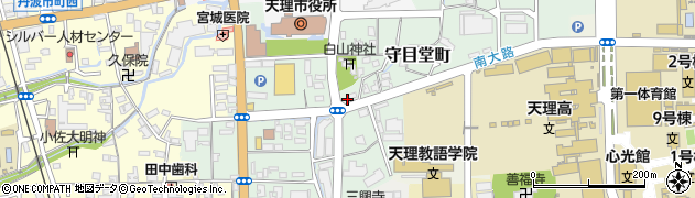 奈良県天理市守目堂町周辺の地図