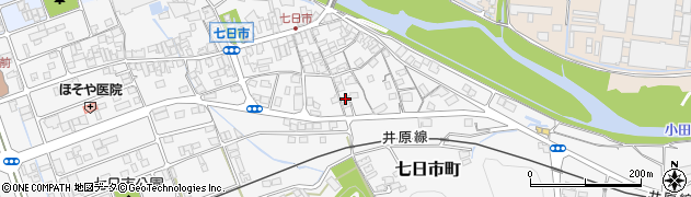 岡山県井原市七日市町765周辺の地図